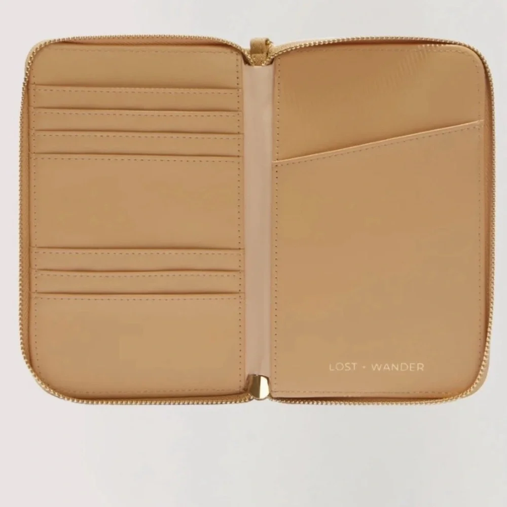Lost + Wander Tan Wristlet Bag
